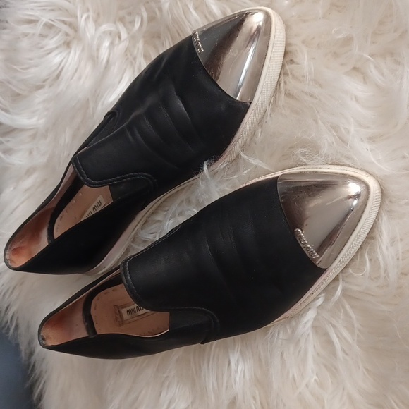 Miu Miu leather sneakers